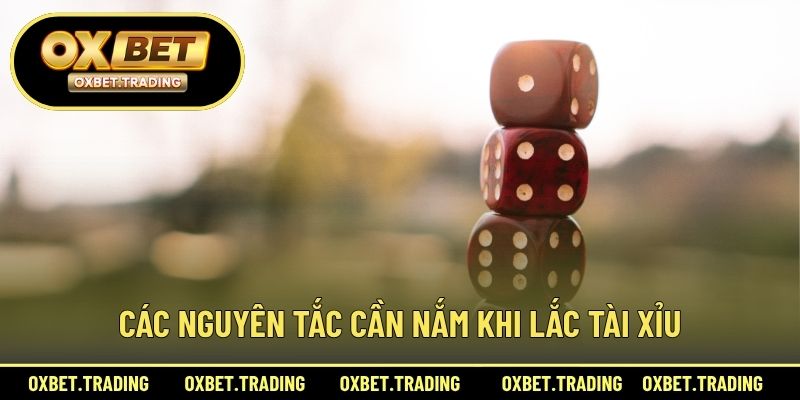 Các nguyên tắc cần nắm khi lắc Tài Xỉu