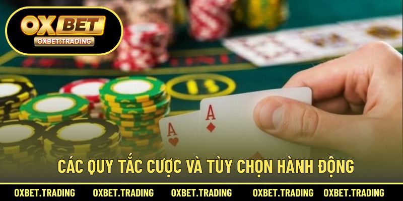 Quy tắc đặt cược và các lựa chọn hành động trong poker Texas Hold’em