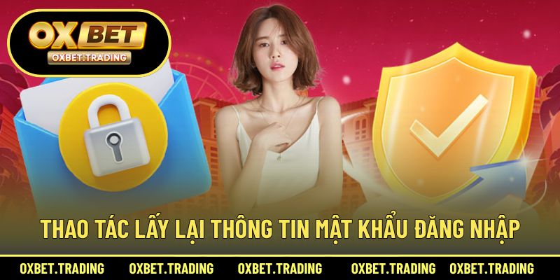 Thao tác lấy lại thông tin mật khẩu đăng nhập